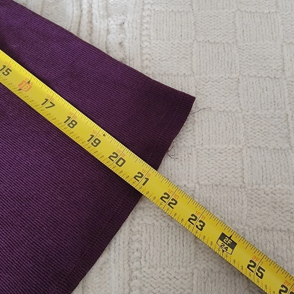 90s y2k Express Wool Silk Ribbed Knit Lace Accent Tank Top Cami size M Purple
